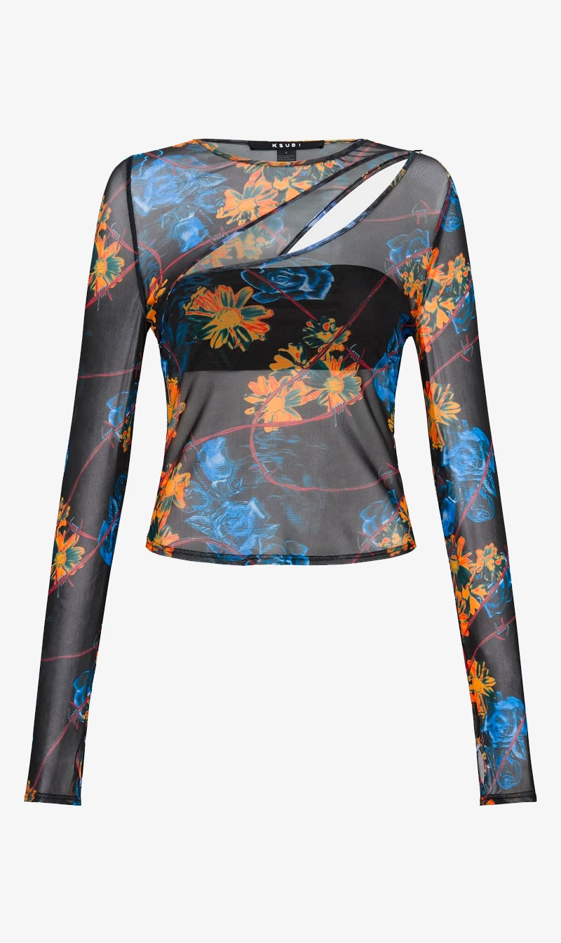 Ksubi | Transfer Ls Top - Cyberflora 1 Ksubi | Transfer Ls Top - Cyberflora