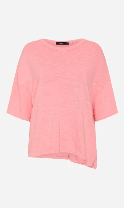 Bassike | Slouch Slub Rib Htg T.shirt - Lotus