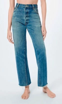 RE/DONE | High Rise Wide Leg Crop - Indigo