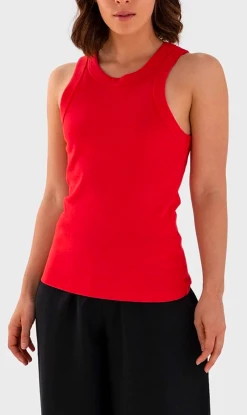 Father Rabbit | Rib Tank - Apple Red