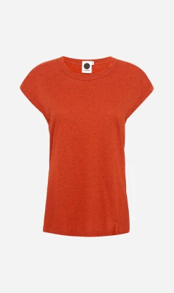 Bassike | Slim Muscle Tank - Saffron Marl