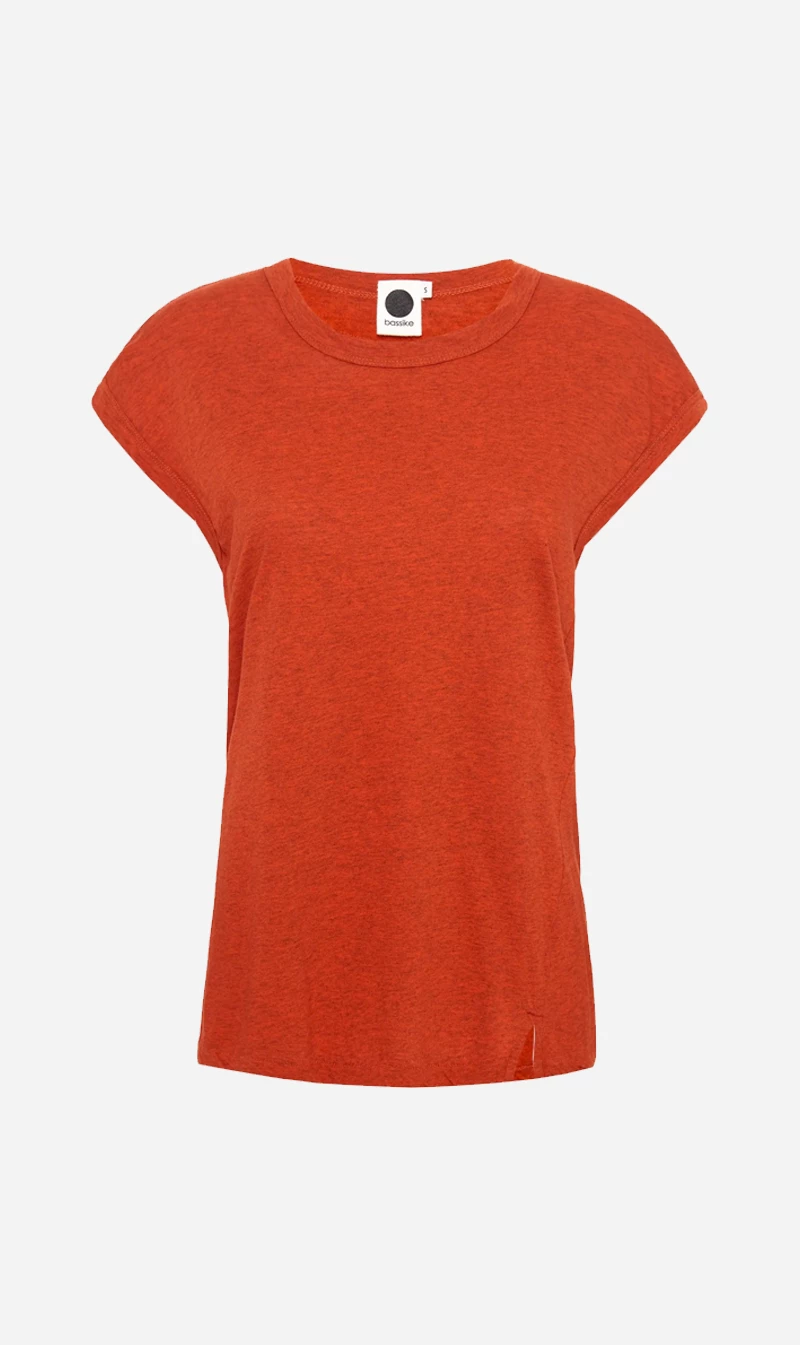 Bassike | Slim Muscle Tank - Saffron Marl 1 Bassike | Slim Muscle Tank - Saffron Marl