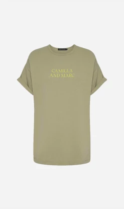 Camilla And Marc | Huntington 3.0 Tee - Sea Grass / Neon