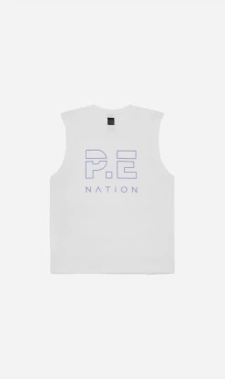 P.E Nation | Shuffle Tank - Optic White