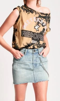 One Teaspoon | Chained 2020 Mini Skirt - Salty Dog