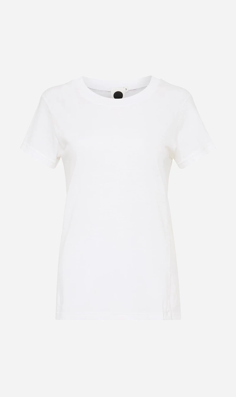 Bassike | Slim Classic S/S T.shirt - White 1 Bassike | Slim Classic S/S T.shirt - White