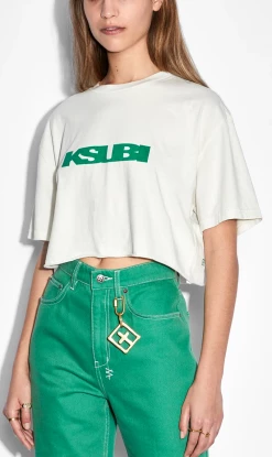 Ksubi | Sott Cropped Oh G SS Tee - Off White