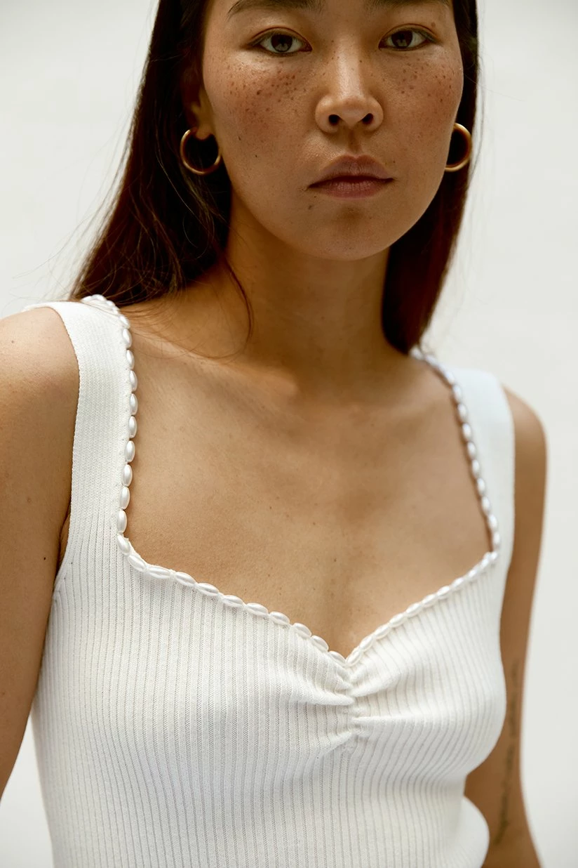 Musier Paris | Pearl Top - White - Image 2
