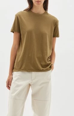 Bassike | Regular Classic Short Sleeve T.Shirt - Olive