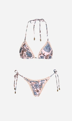Zimmermann | Vitali Crochet Edge Bikini - Cornflower Floral