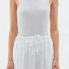 Bassike | Layering Superfine Rib Tank - White