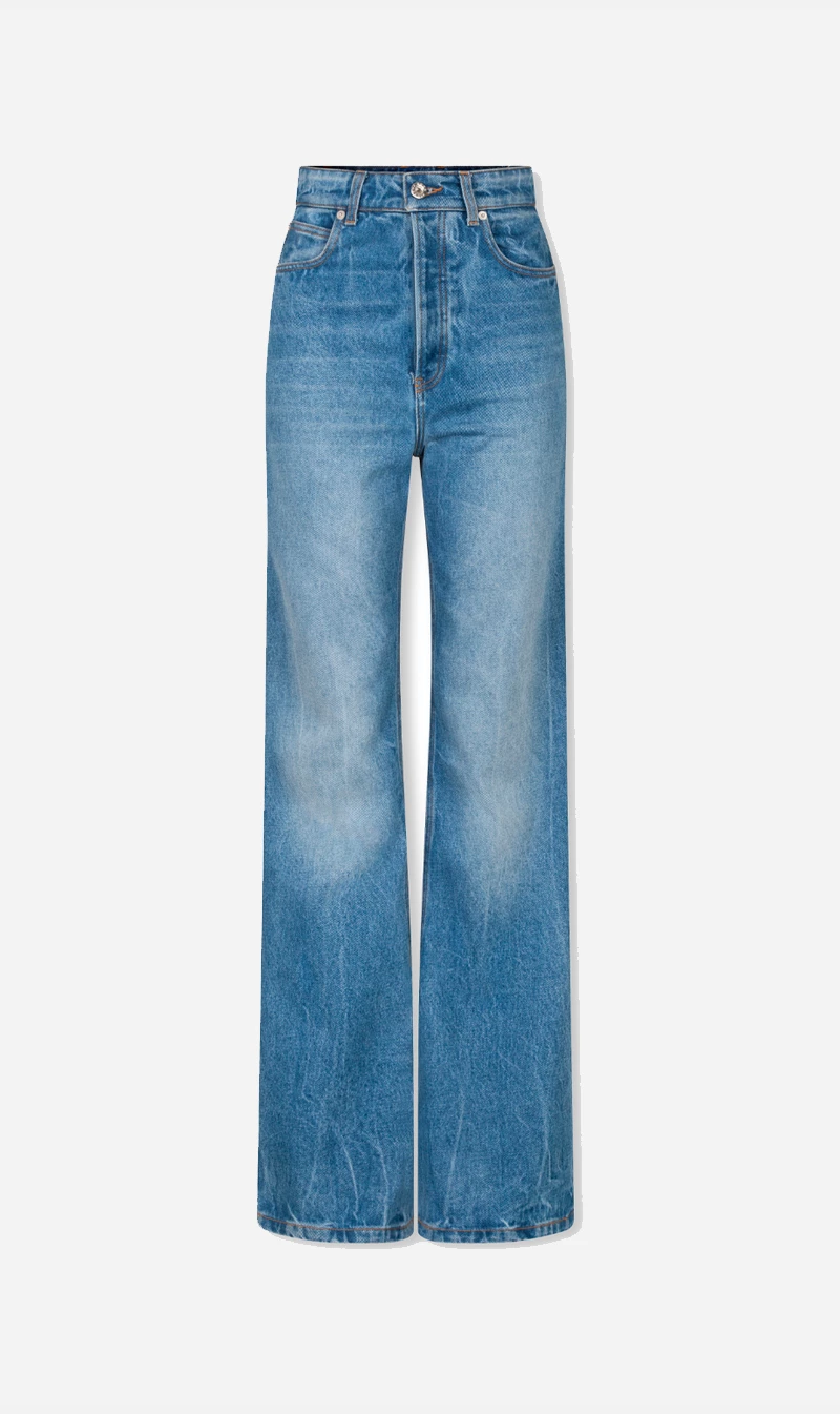 Paco Rabanne | Pantalon Large - Denim Stone 1 Paco Rabanne | Pantalon Large - Denim Stone
